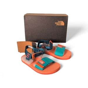 The North Face Skeena Sandals Blue/Coral Little Kids